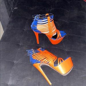 Natural snake ORANGE AND BLUE